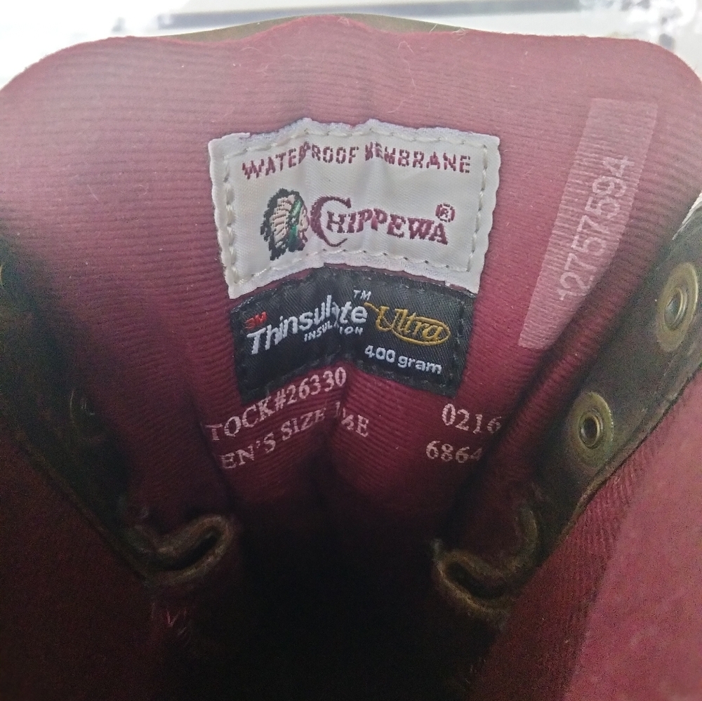 Chippewa Brown Leather Insulated Boots - Picture 10 of 10